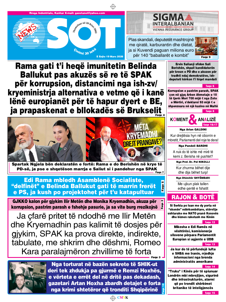https://sot.com.al/kryesore/sot-ne-print-19-mars-2026/